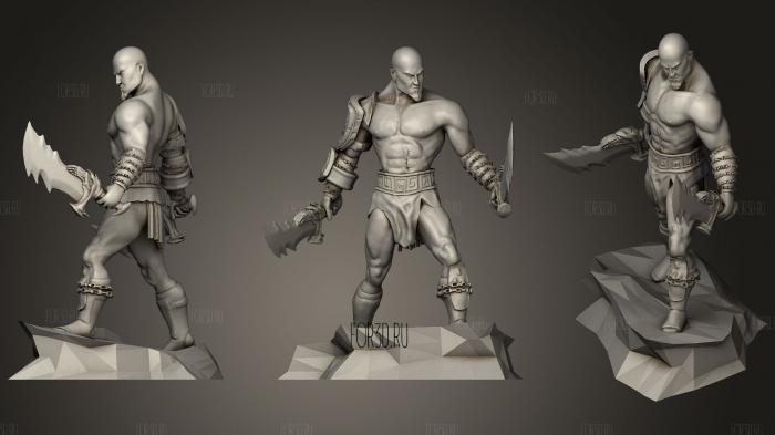 Kratos   God Of War stl model for CNC